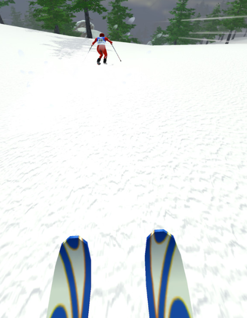 滑雪冲刺游戏