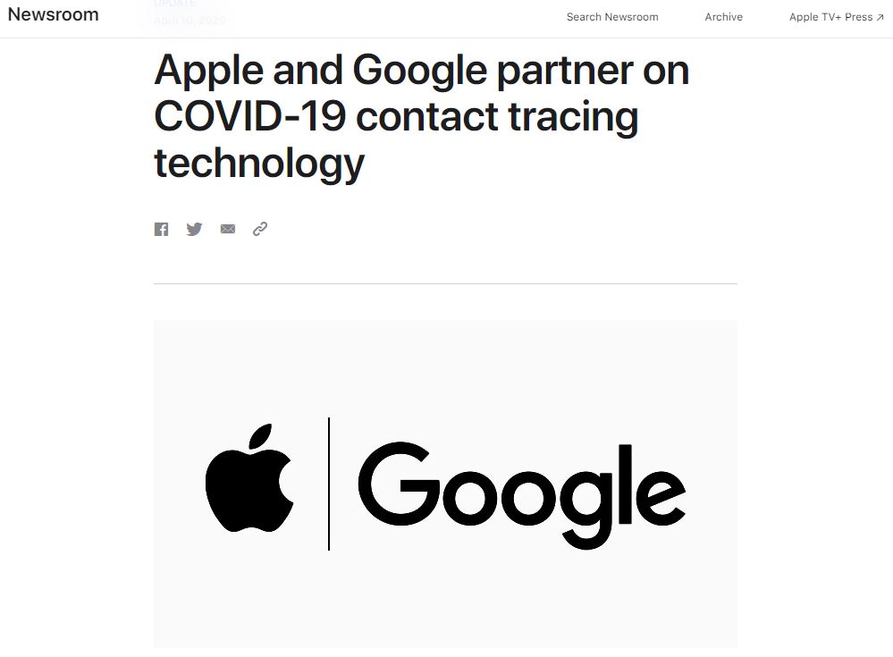 苹果与谷歌达成合作 联手打造应用追踪新冠病毒传播