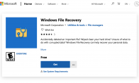 微软发布已删除文件恢复工具Windows File Recovery