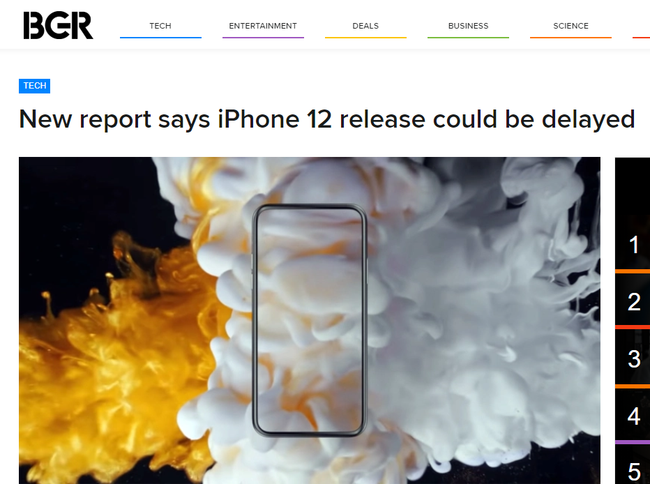 再等等？分析师预计苹果今秋可能无法推出5G iPhone