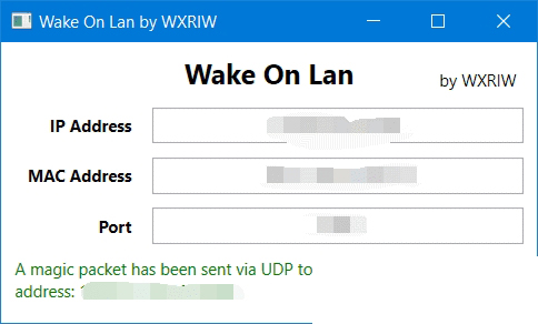 Wake On Lan软件图片